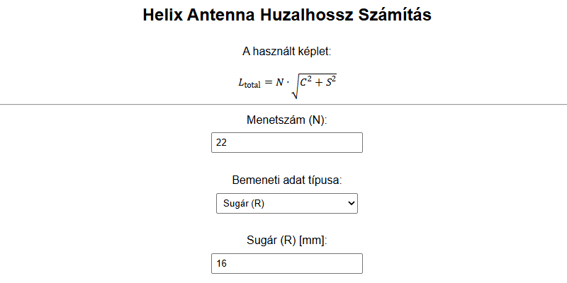 Antenna helix calculator cover art