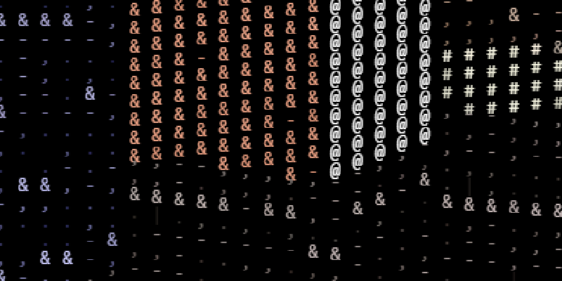 ASCII night city cover art