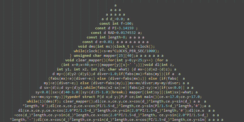 Pyramid code art